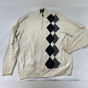 OSCAR DE LA RENTA MEN'S SWEATSHIRT SIZE LARGE-TALL 100% COTTON PRE-OWNED